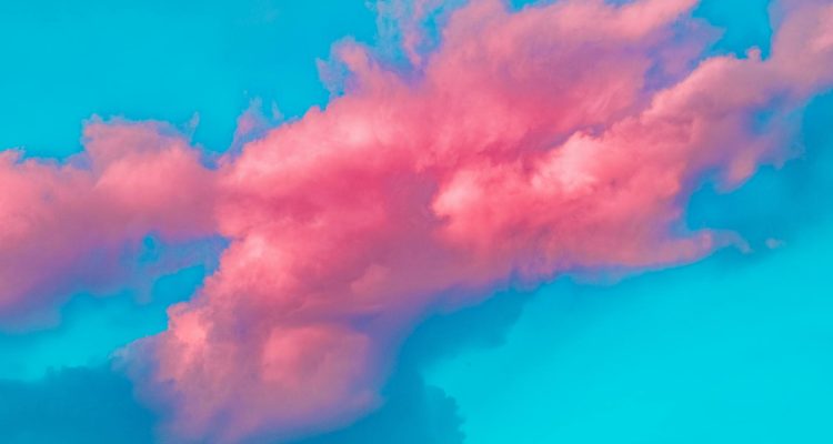 pink clouds